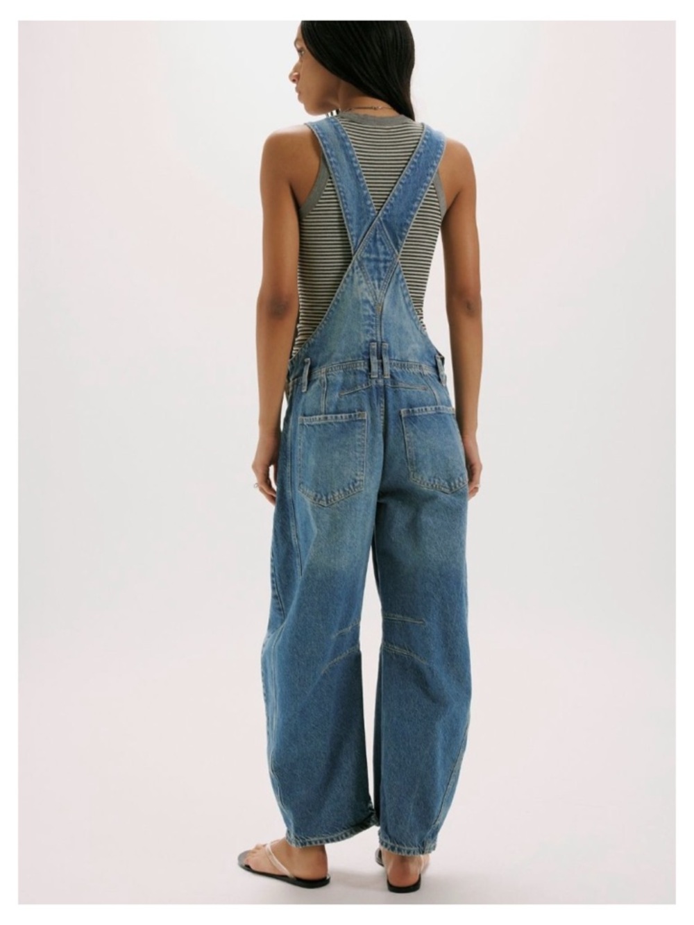We The Free Good Luck Barrel Overalls in Ultra Light Beam - Picture 2 of 8